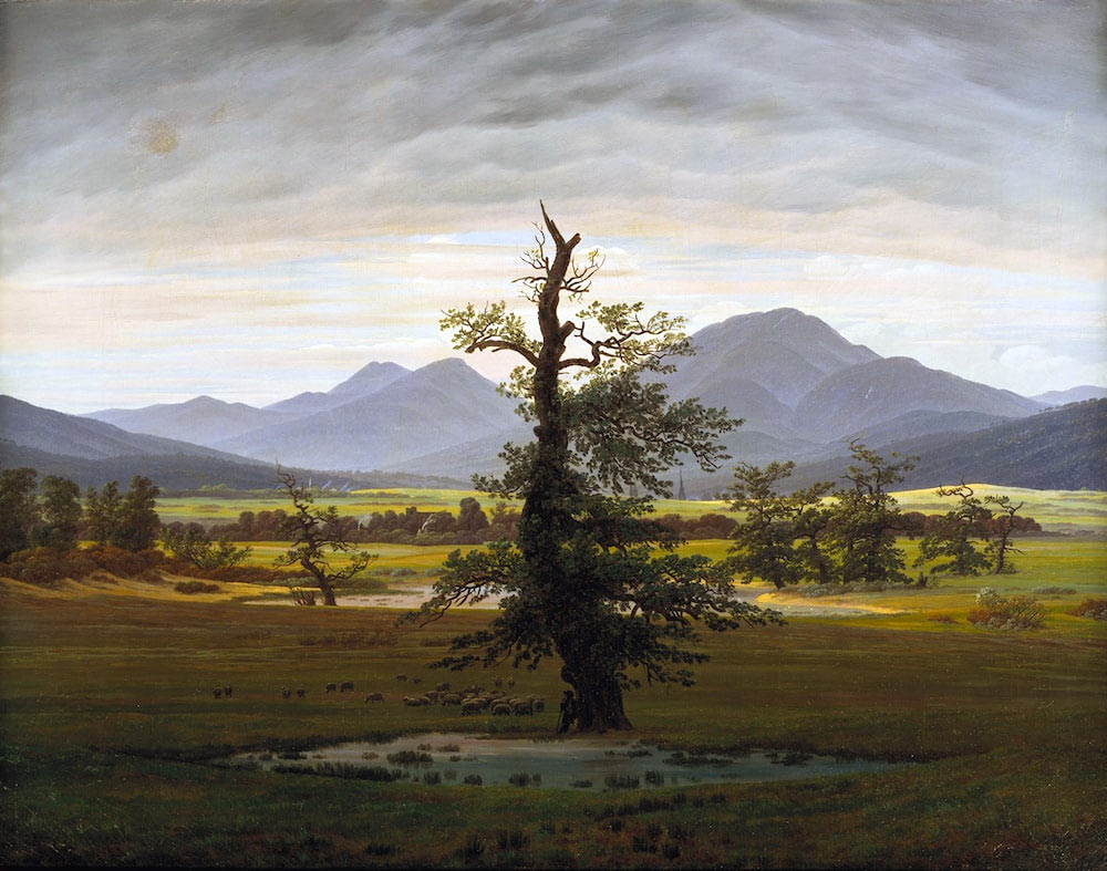 Der einsame Baum, Caspar David Friedrich, 
